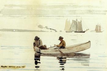 溫斯洛 荷默 Boys Fishing Gloucester Harbor